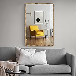 CAVINHOME Rectangle Bathroom Mirror with Rounded
