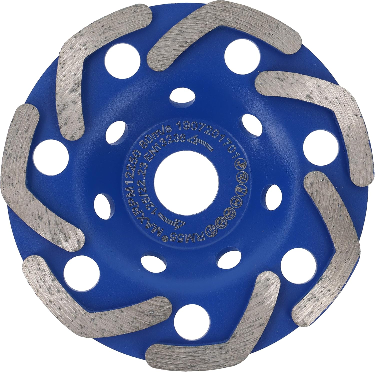 Gunpla Mola a Tazza Diamantata Disco Diamantato 180 mm x 22,2 mm, Disco