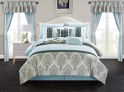 Amazon Com Chic Home Vivaldi 20 Piece Comforter Set Medallion