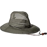 Dorfman Pacific Co. Men's Garment Washed Twill Safari with UV Mesh