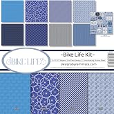 Reminisce Bike Life Collection Scrapbook Kit Paper Crafts, Multi Color Palette