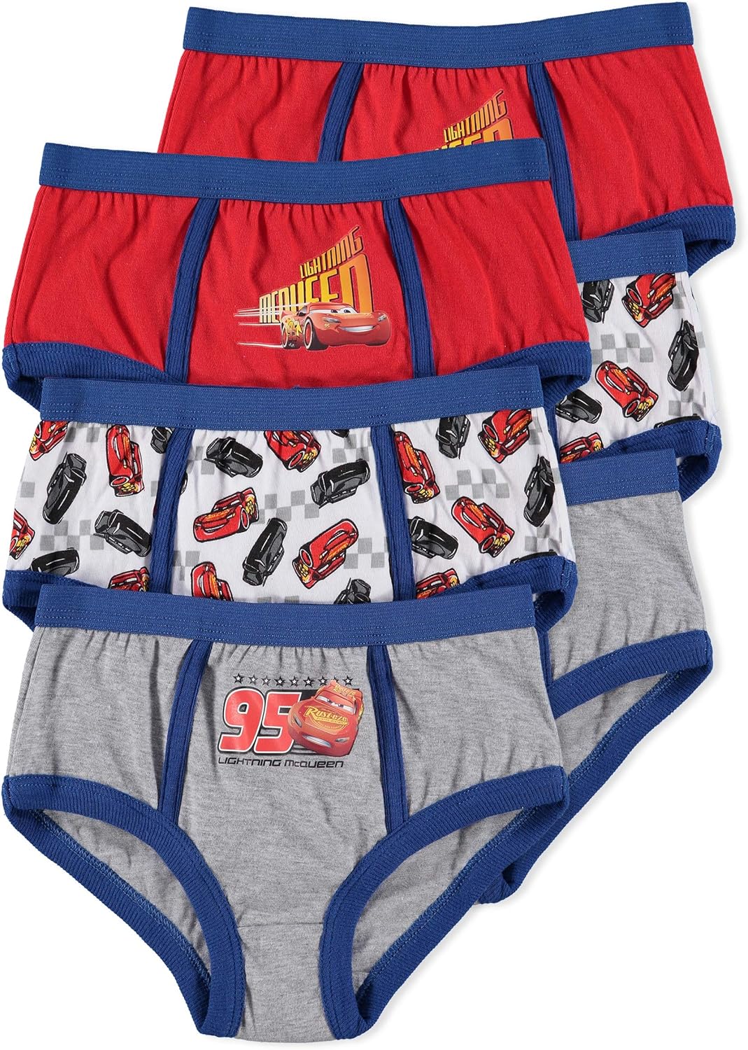 DISNEY CARS Sz 3 4 5 6 73 pk BOYS BRIEFS UNDERWEAR Undies LIGHTNING McQUEEN