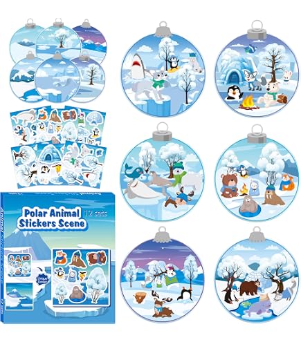 Craft County DIY Oster-Sticker Szenen Set – 12 Hintergründe & 12 Bögen, Bastelspaß Für Kinder Zu Ostern