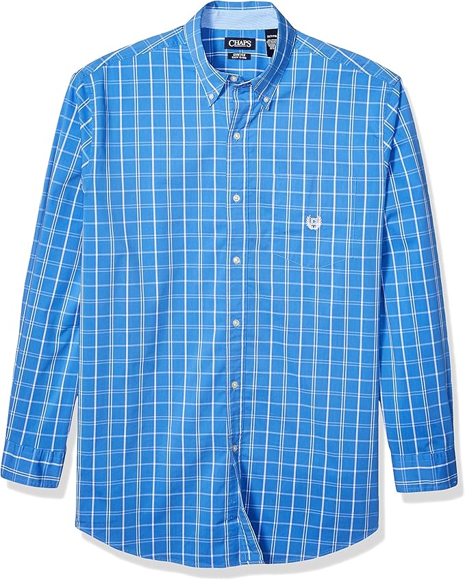 Chaps Men's Big and Tall Long Sleeve Stretch Easy Care