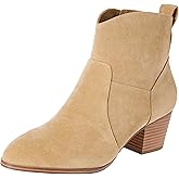 Amazon Essentials Women's Western Ankle Boots with Stacked Heel