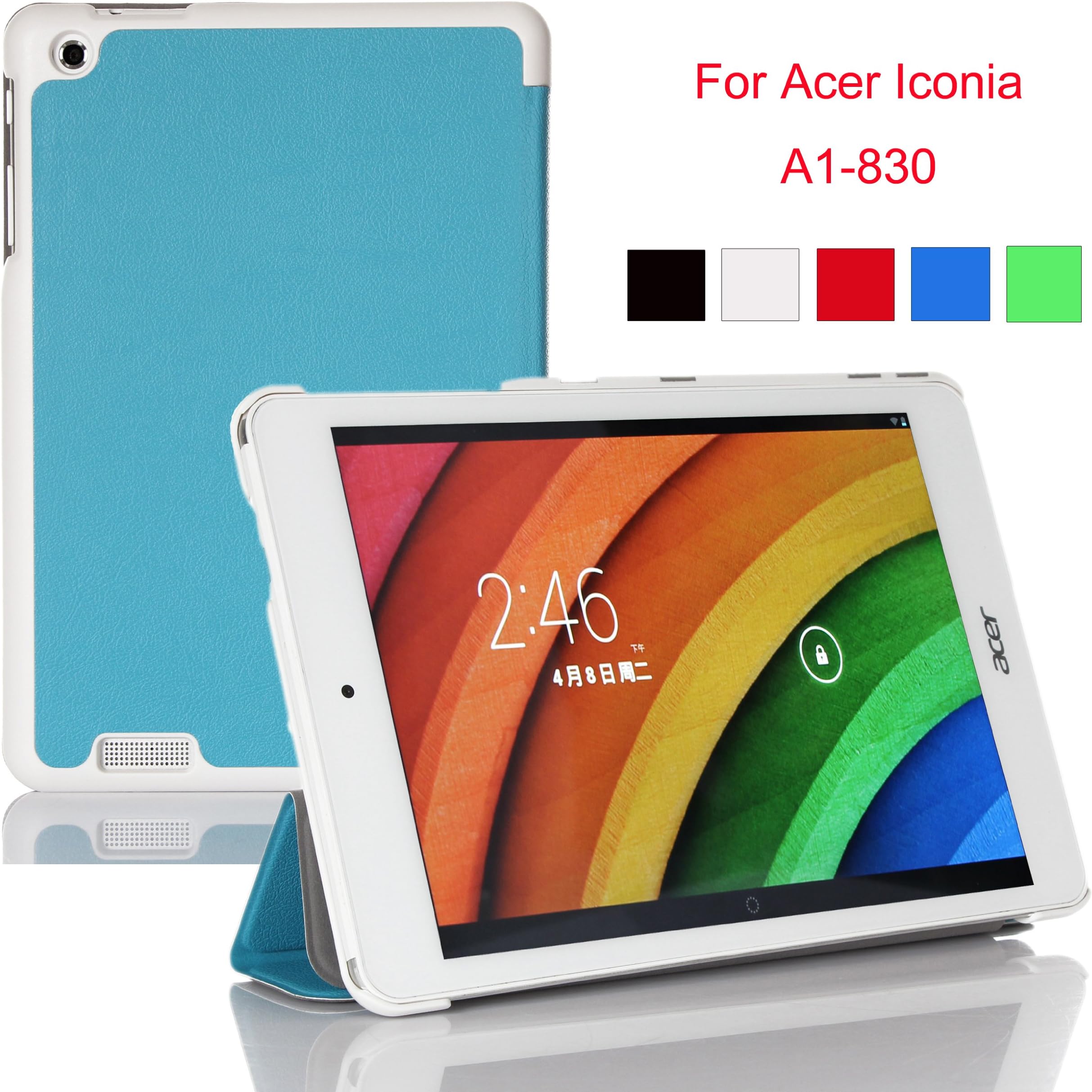 VSTN Acer Iconia A1-830 ultra-thin Smart Cover Case, Only fit Acer Iconia A1-830 (For Acer Iconia A1-830, Blue)