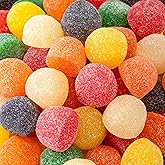 Gum Drops, Giant Gumdrops Jelly Candy, Fruit &amp; Licorice Flavors, 2 Lb Bag | Lemon, Pineapple, Orange, Lime, Cherry, Licorice
