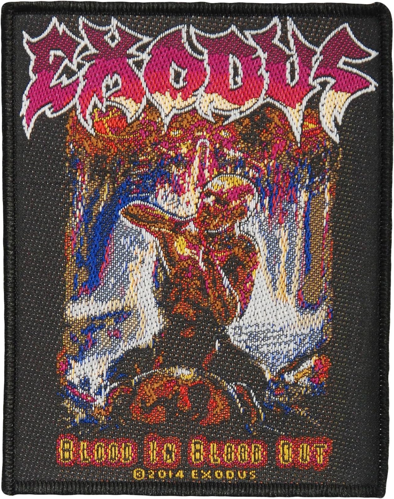 "Exodus: Blood In Blood Out" Thrash Metal Band Album Woven Sew On Applique Patch