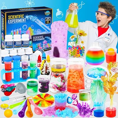 FHNSEL 80+ Experiments Science Kit for Kids STEM Toys Volcano Chemistry Set