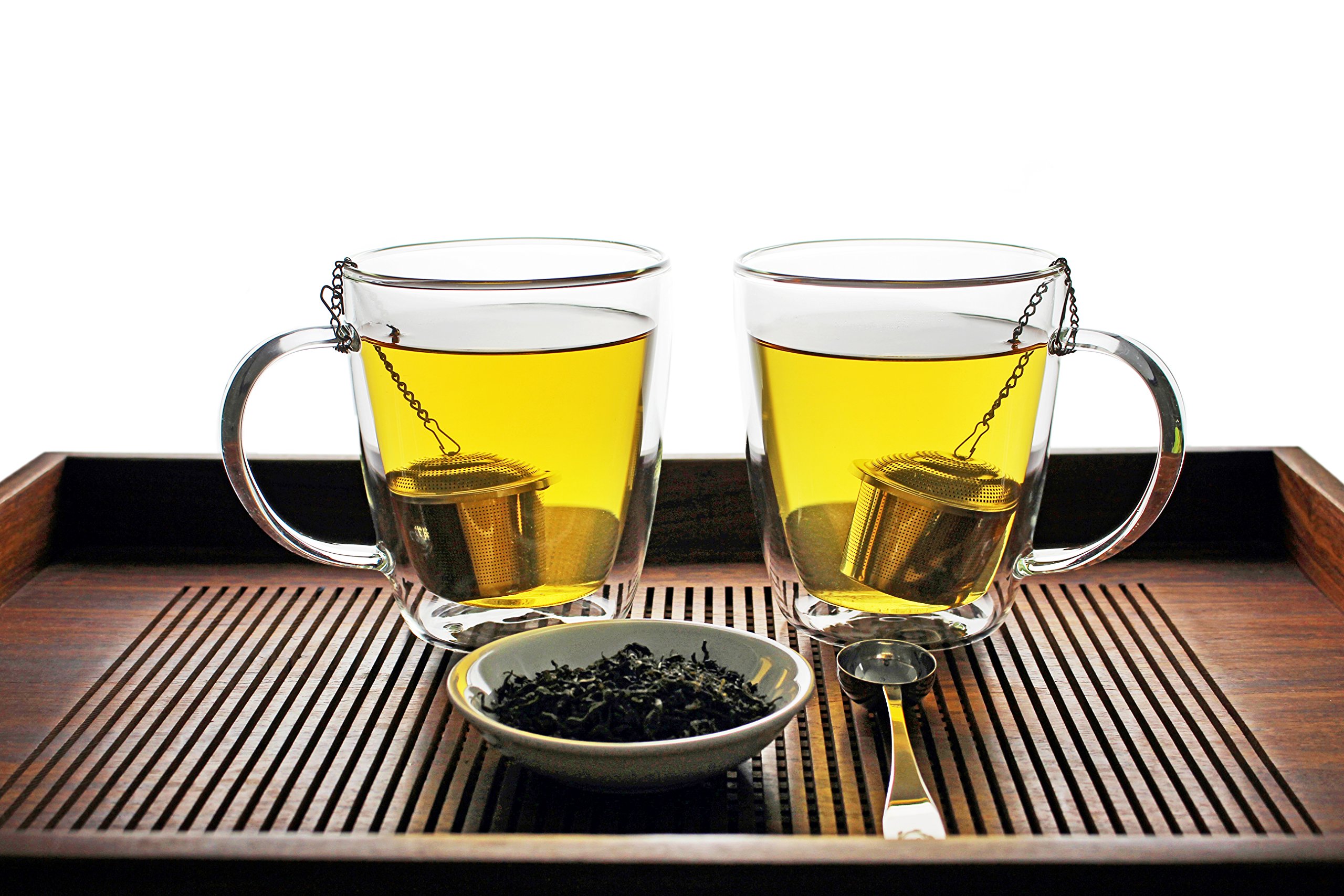 Large Double Walled Glass Coffee Mugs 16 oz, Set of 2, Dishwasher & Microwave Safe Insulated Glass Cups for Coffee, Tea or Cold Drinks by Summit One