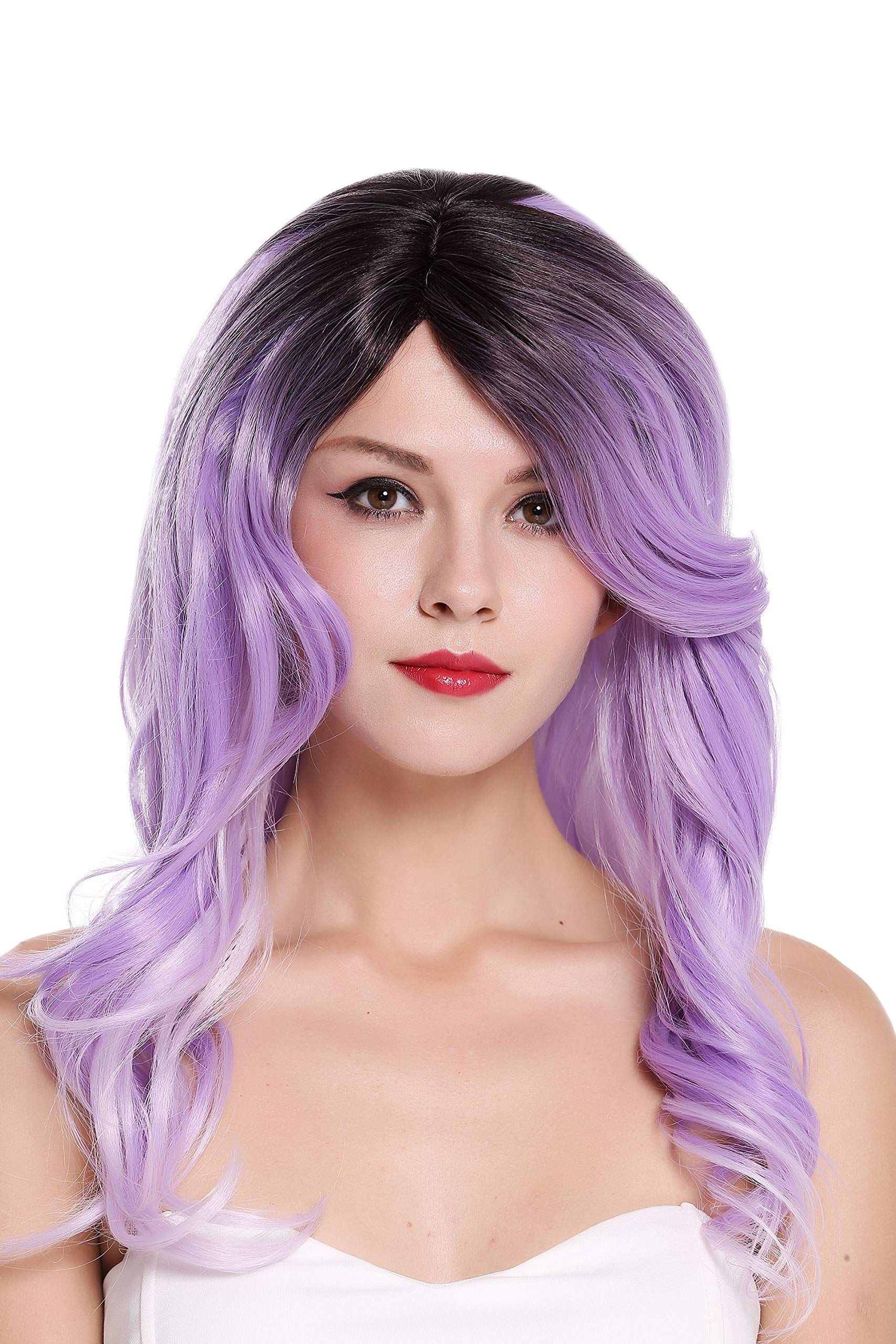 WIG ME UP - RGF-5904LD-TT2/LIGHTPURPLE Lady Quality Wig long wavy parting Ombre mix dark brown purple
