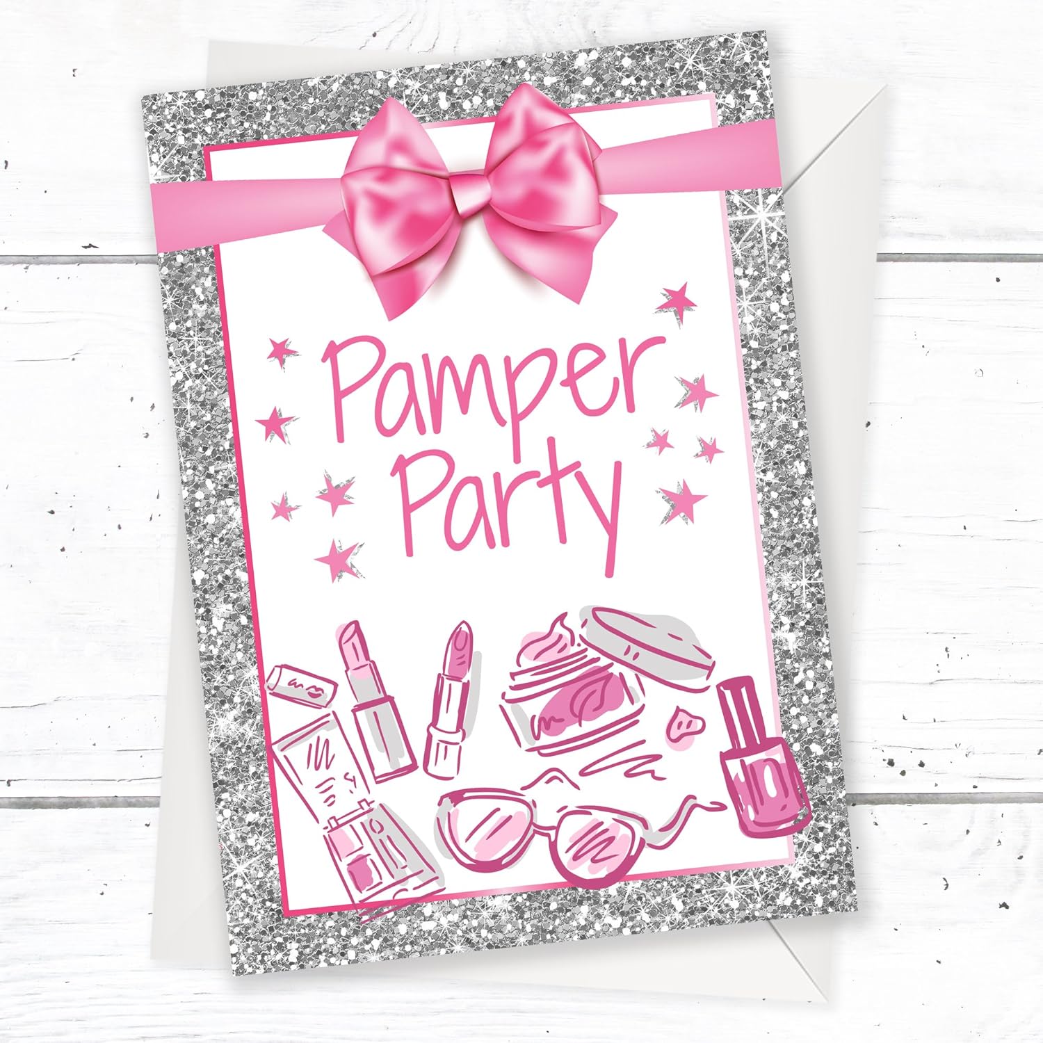 Decorations Et Accessoires De Fetes 10 Cartes Invitation Anniversaire Pamper Cuisine Maison Discosdobrasil Com Br