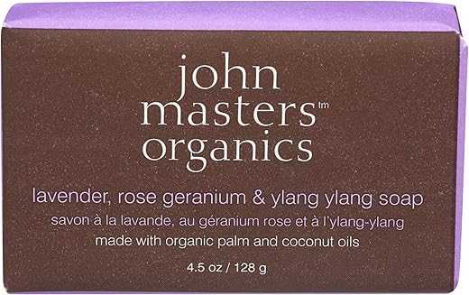 ジョンマスターオーガニック ラベンダーローズゼラニウム&イランイランソープ 128g