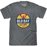 Tee Luv Men's Old Bay Seasoning Shirt - Retro Lobster Food Logo T-Shirt