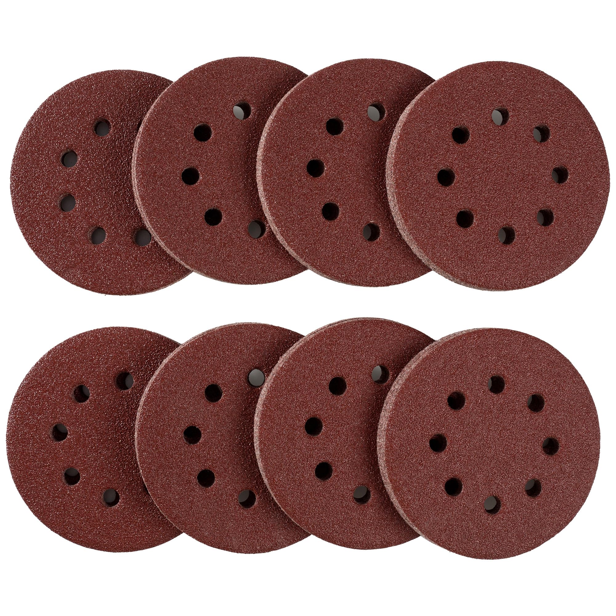 MIDO Professioanl Abrasive 125mm Sanding Discs 80 PCS 40 Grit Sandpaper 5 Inch 8 Hole Sanding Pads Sanding Disc Hook and Loop Round Orbital Sander Pads for Sanding