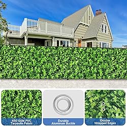 UPGRADE 4'x42'Customized PVC Privacy Fence Screen