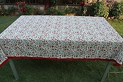 Ridhi Garnet Red and Emerald Green Indian Floral