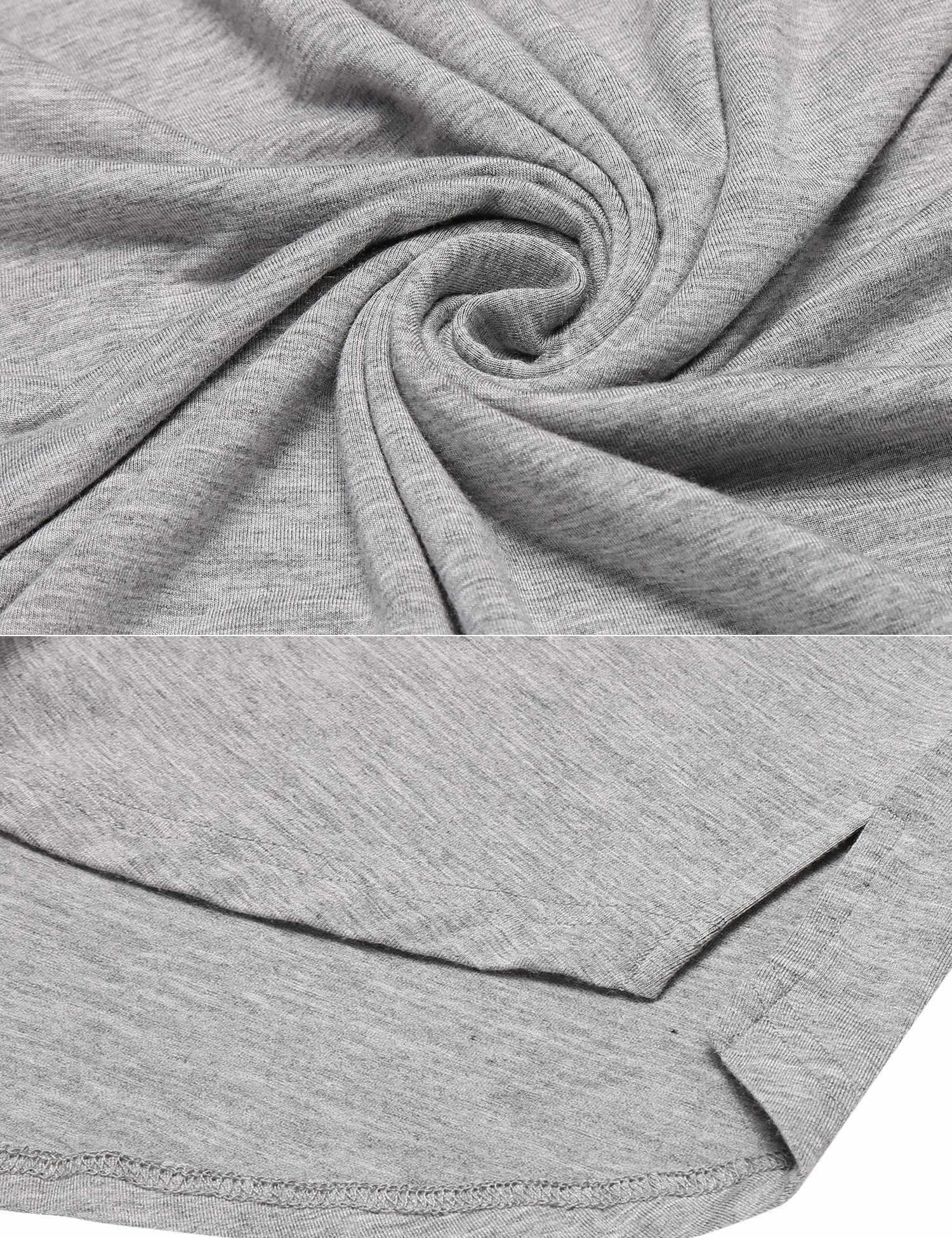 Ekouaer Women\'s Nightgown Sleepwear Sleep Shirt Sexy Cross Back Short Sleeve Nightshirt Pajama With Eyeshade S-XXL