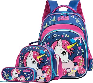 unicorn rolling backpacks for school