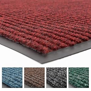 Notrax 109 Brush Step Entrance Mat, for Home or Office, 3' X 4' Red/Black
