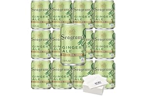 Seagram's Ginger Ale Mini Cans, (Pack of 10) with Bay Area Marketplace Napkins