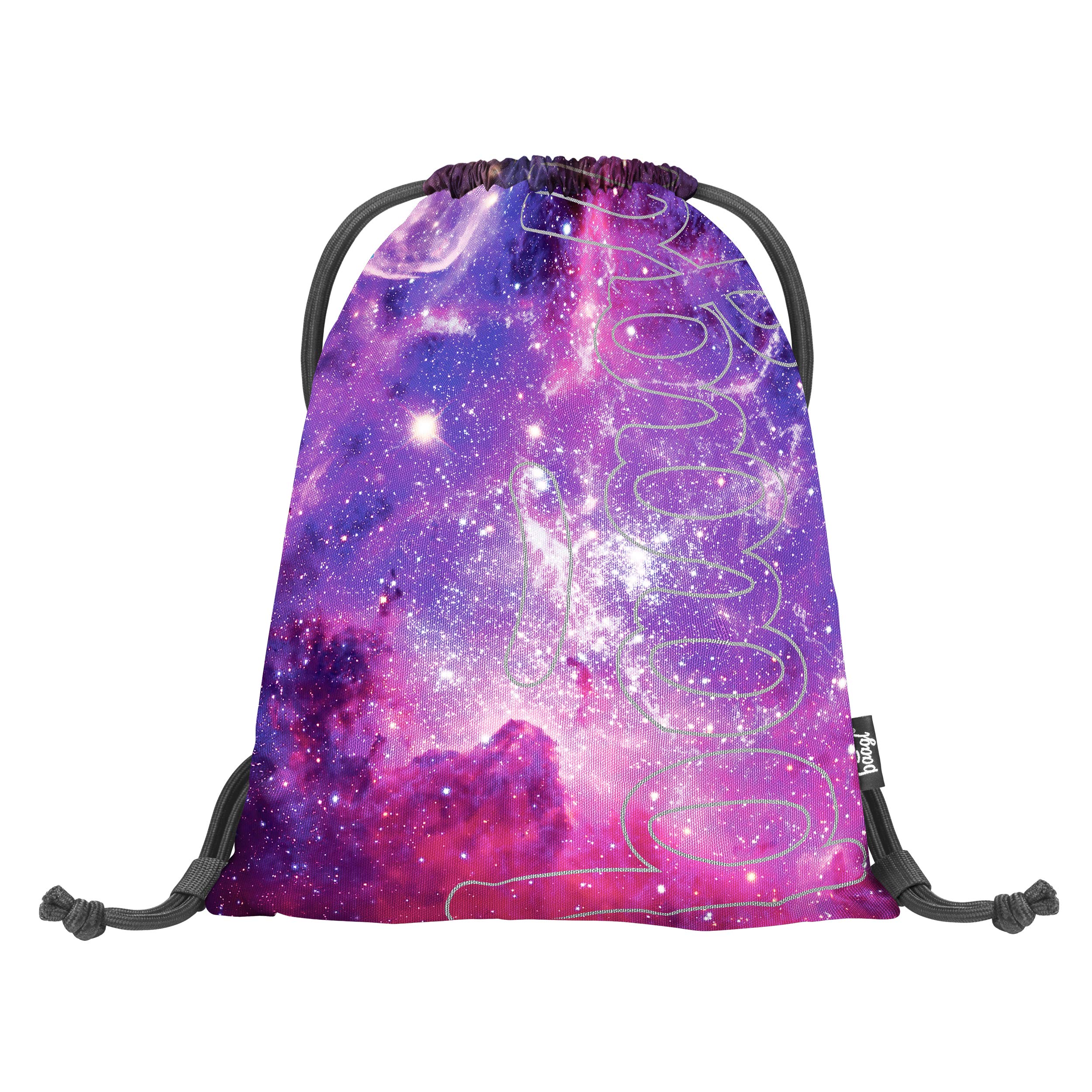 Baagl Drawstring Gym Bag, Skate Galaxy String Sackpack For School, Gym, Travel, Swimming, Sports Backpack For Kids — image 1