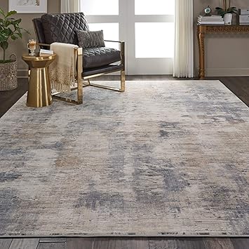 Amazon.com: Nourison RUS05 - Alfombra rústica, color beige y ...