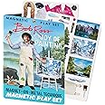 The Unemployed Philosophers Guild Officially Licensed Bob Ross Joy of Painting Magnetic Play Set - Turn Your Fridge Into a Work of Art, (40+ Pieces)