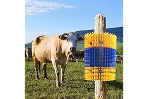 2 Pcs Livestock Scratching Brush - Horse Grooming Brush, Scratch Post for Cattle Goat Pig Donkey, Relieve Itching Clean Back,