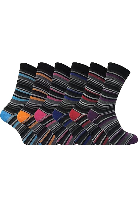 Bas En Coton Pour écolière - Lot De 3 Paires - Taille 34,5-35,5 (11-12 Ans) - Pour Uniforme Scolaire - Noir, Blanc, Marine, Gris - 11