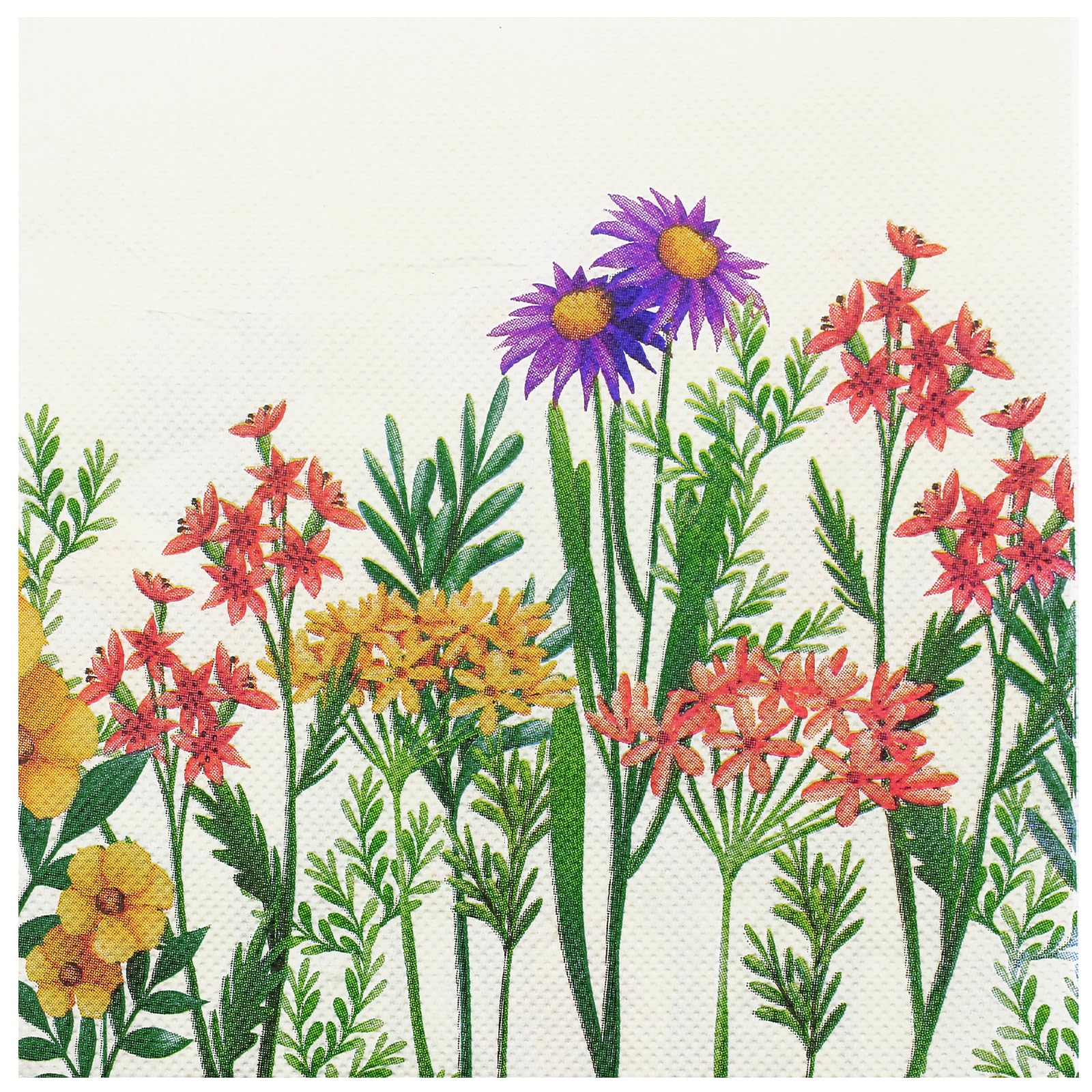 Hakiwina Floral Paper Napkins, 80PCS Colorful Daisy Flower Patterned Napkin Disposable Cocktail Napkins for Afternoon Tea Party Spring Summer Garden Party Hen party Wedding Party Decoration Serviette