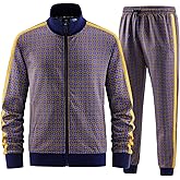 W JIANWANG Plaid Track Suits for Men Set Jogging Tracksuit Mens Sweatsuits Sport Jogger Sweat Suits Sports Clothes Outfits