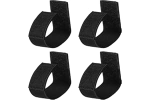 Wisdompro 4 Pcs Duty Belt Keepers with Hook and Loop for 2" - 2 1/4" Wide Belt, Police Military Equipment Accessories