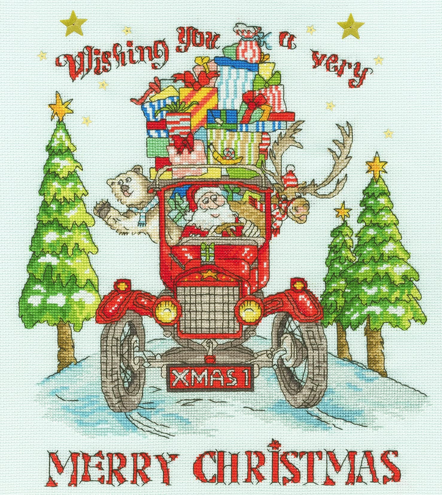 Bothy Threads Cross Stitch Kit - The Xmas Express