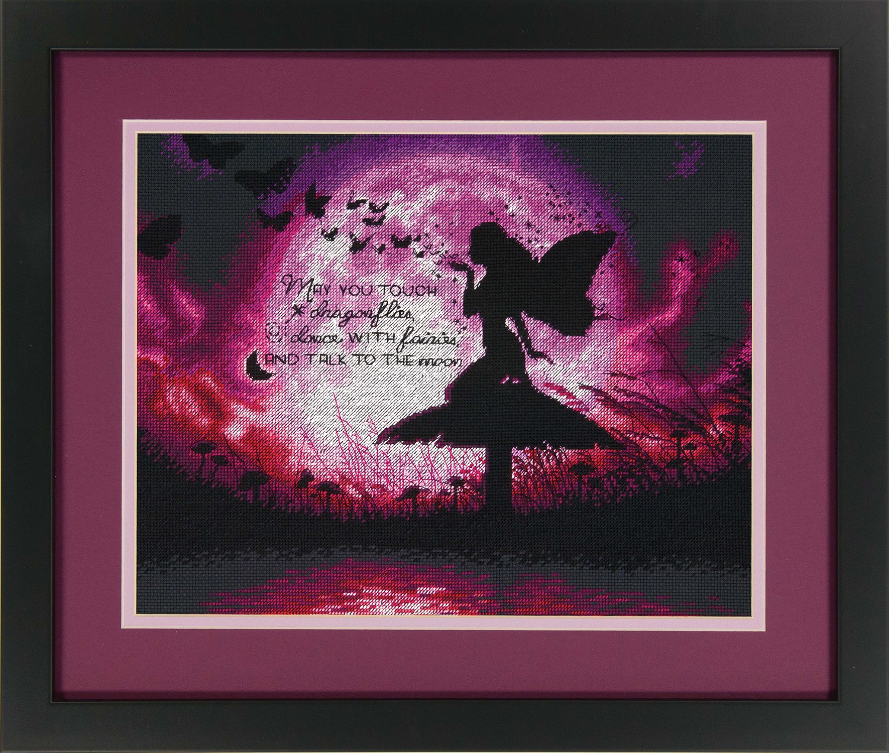 Dimensions 70-35337 Counted Classic: Butterfly Fairy, Aida, Black, 196 x 13.8 x 0.6 cm