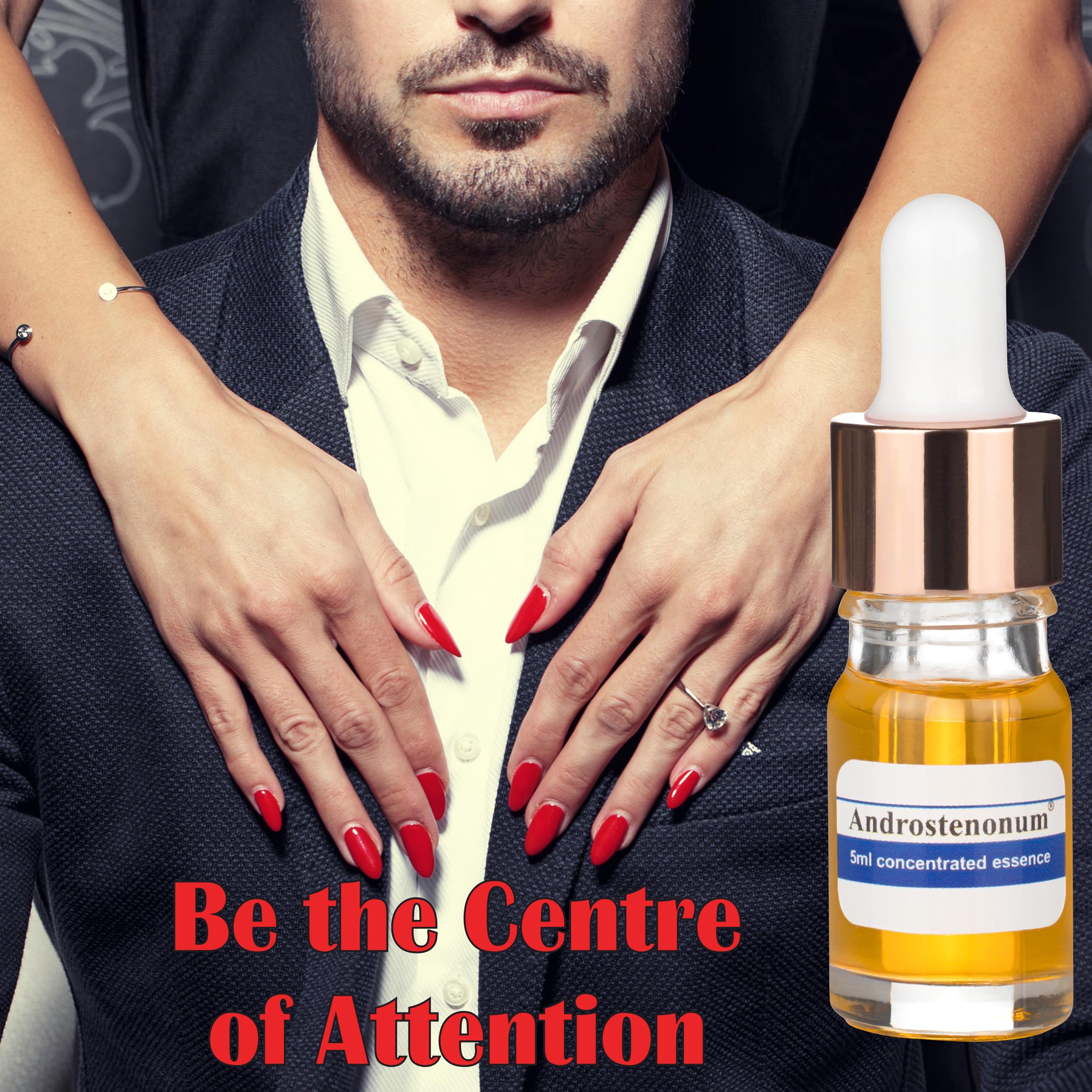 ANDROSTENONUM by Pherolec Global Male Pheromone Perfume Oil for Him Real Long-Lasting Original Best Men's Pheromones Cologne Essential Strong Spray Fragrance Essence Extra Strength Man 0.17 fl. oz