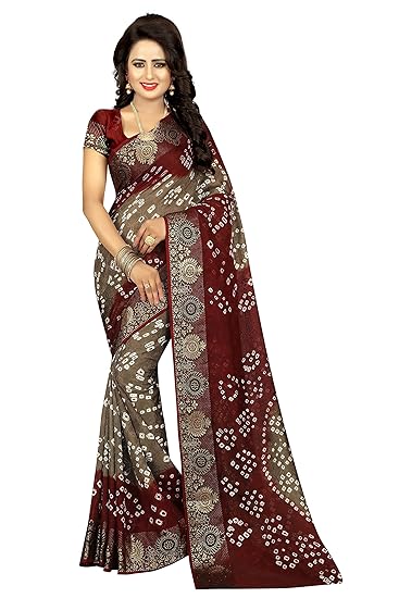 Women's Viscose Saree With Blouse Piece