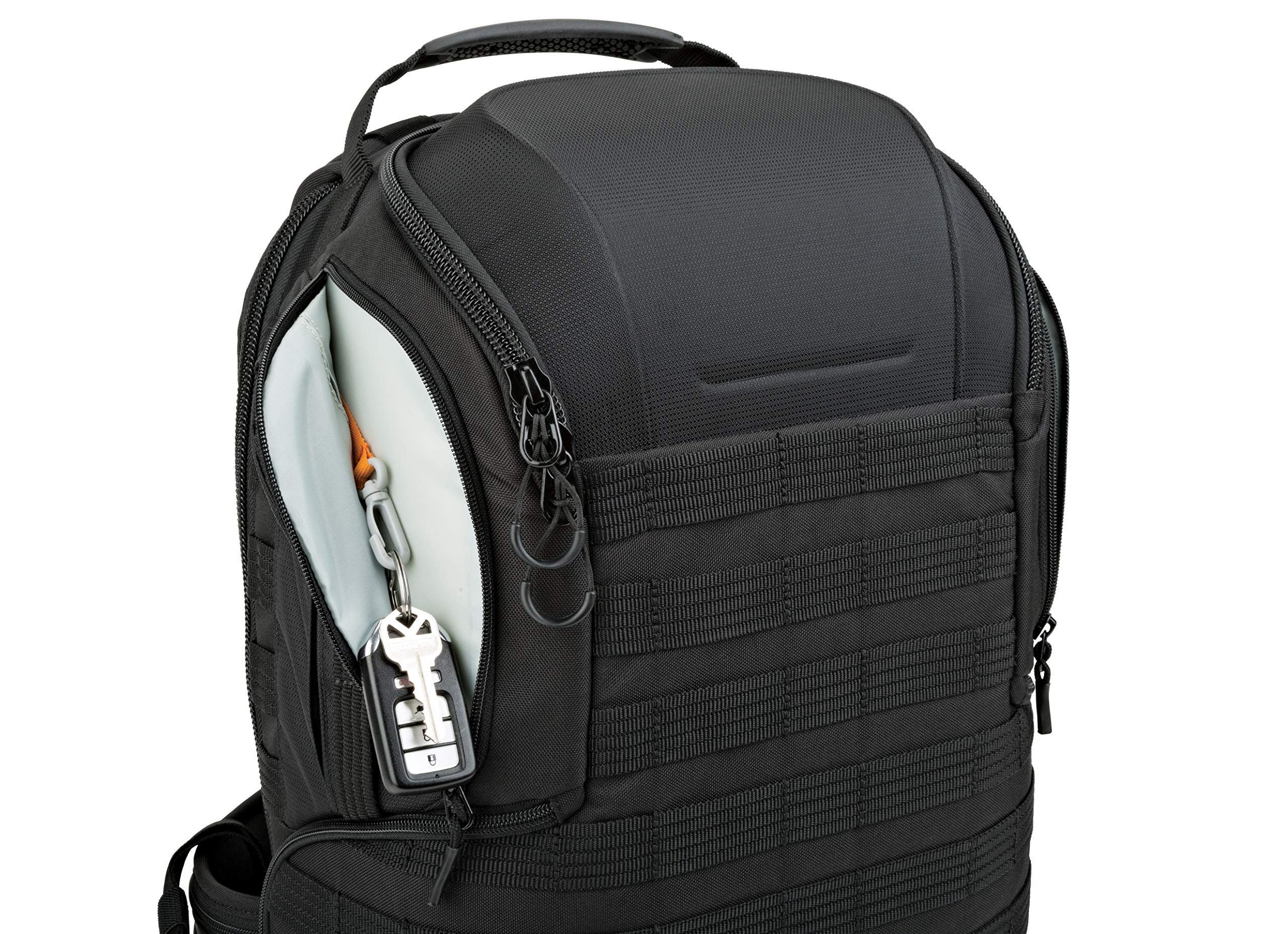 Lowepro ProTactic 450 AW II Black Pro Modular Backpack with All Weather Cover for Laptop Up to 15 Inch, Tablet, Canon/Sony Alpha/Nikon DSLR, Mirrorless CSC and DJI Mavic Drones LP37177-PWW, Black