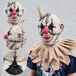 Scarecrow Mask Burlap Sack Clown Mask Creepy Full