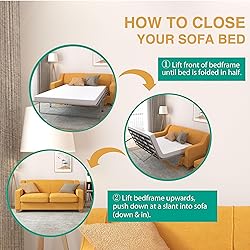 Dyonery 4.5 Inch Memory Foam Sofa Bed Mattress