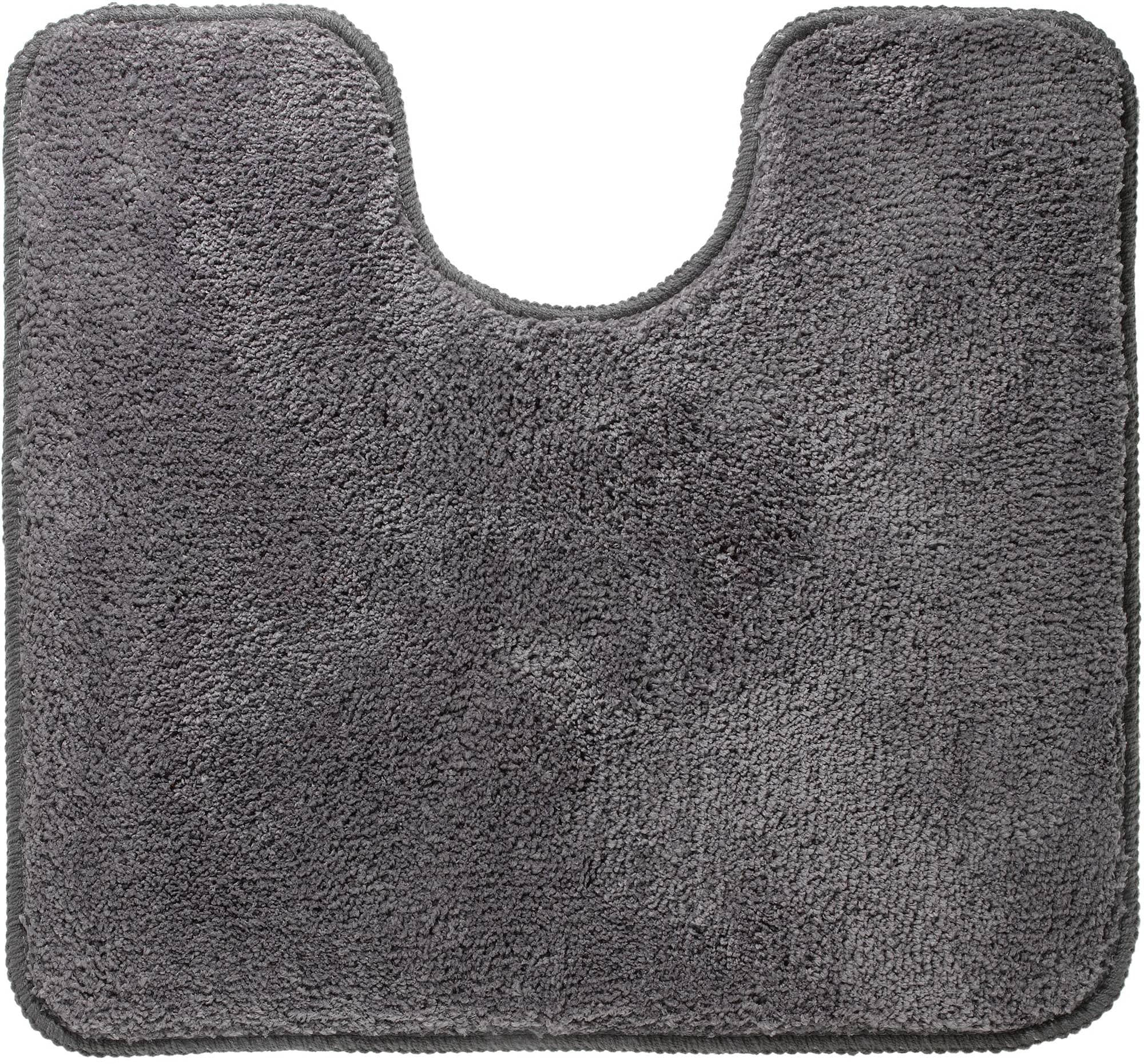 Sealskin Angora Pedestal Mat, Polyester, Grey, 55 x 2 x 60 cm