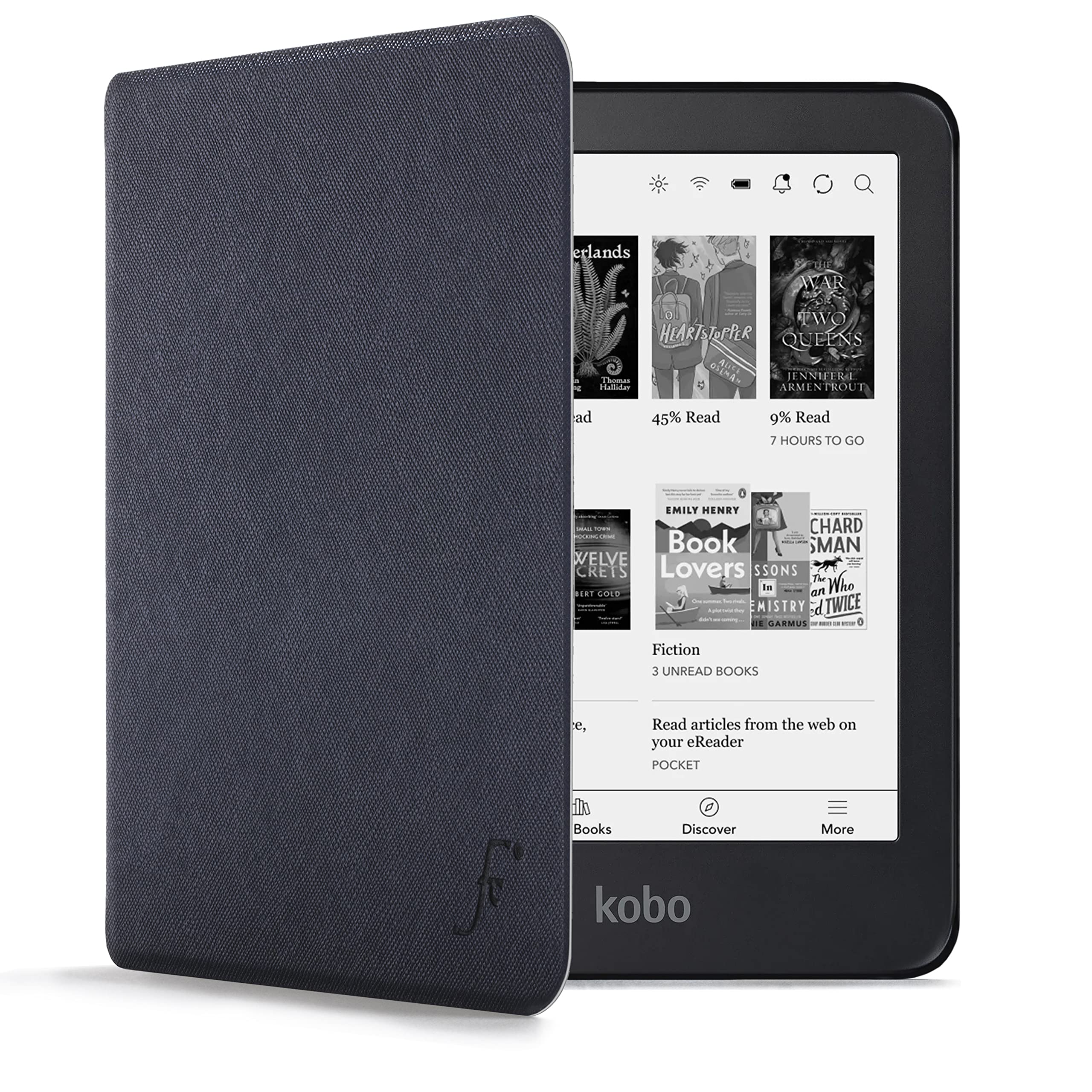 Forefront Cases Case for Kobo Clara 2E - Kobo Clara 2E 2022 Protective Case Lightweight Cover - Dark Blue - Slim and Lightweight, Auto Sleep/Wake Kobo Clara 2E Case, Cover