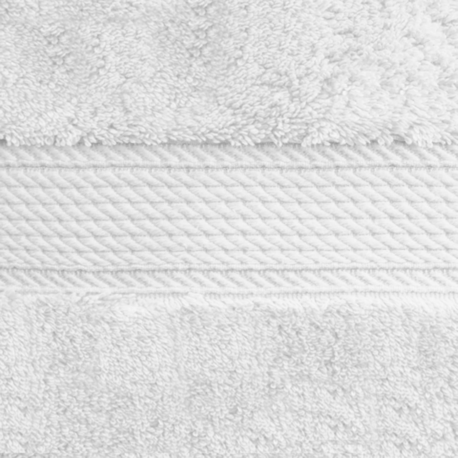 SUPERIOR Egyptian Cotton Solid Towel Set, 2PC Bath, White, 2 Count: Home & Kitchen