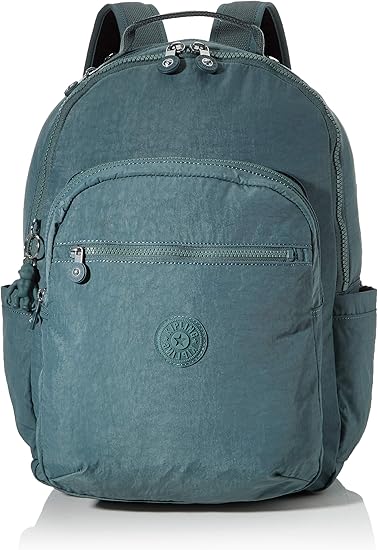 kipling light blue backpack