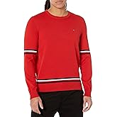 Tommy Hilfiger Mens Essential Signature Stripe Crewneck Sweater