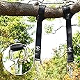 Tree Swing & Hammock Hanging Kit Straps -Two 5 ft Straps Holds 2200 lbs. -Attaches 2 Heavy Duty Carabiners Hook, Easy & Fast Swing Hanger Installation，No Stretching-Better than Swing Rope & Chain!
