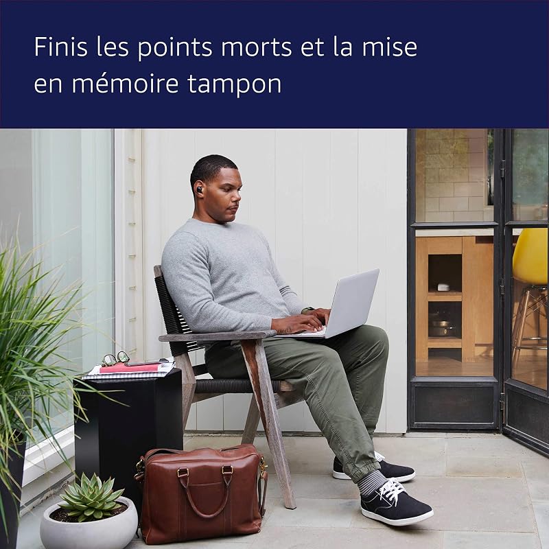 Routeur Wi-Fi maillé Amazon eero 6 | Ethernet 900 Mb/s | Couvre jusqu'à 140 m² | Possibilité de connecter plus de 75 appareils | 1 pièce | Modèle 2021