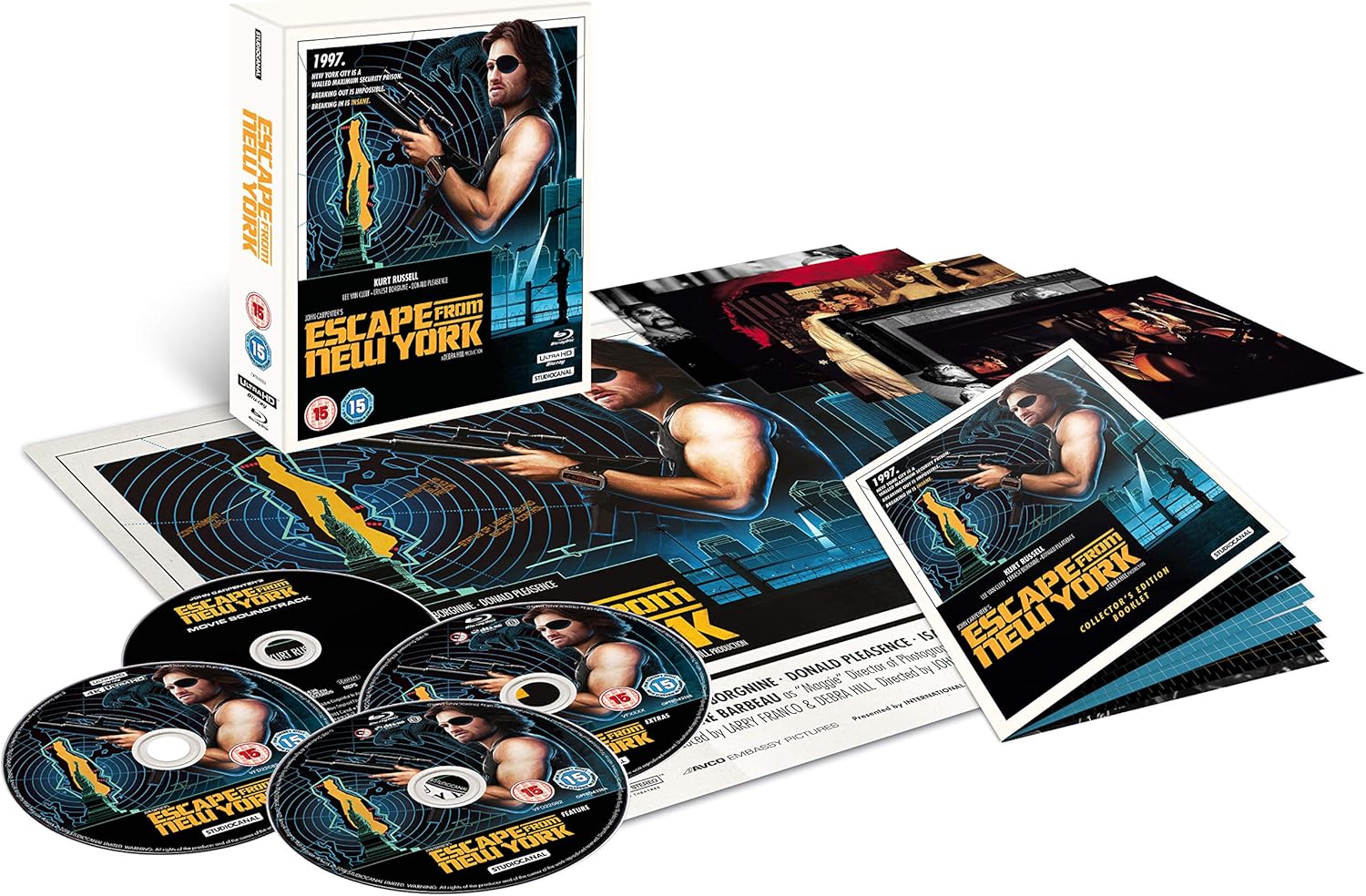Escape From New York Collector S Edition 4k Ultra Hd And Blu Ray 2018 Amazon Co Uk Kurt Russell Lee Van Cleef Ernest Borgnine Donald Pleasence John Carpenter Kurt Russell Lee Van Cleef Dvd