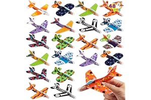 JOYIN 48 PCS Halloween Foam Glider Planes for Kids, Flying Paper Airplane Gliders Toys Bulk for Halloween Party Gifts Presents,12 Different Airplane Designs,Trick or Treats, Party Favor and Supplies