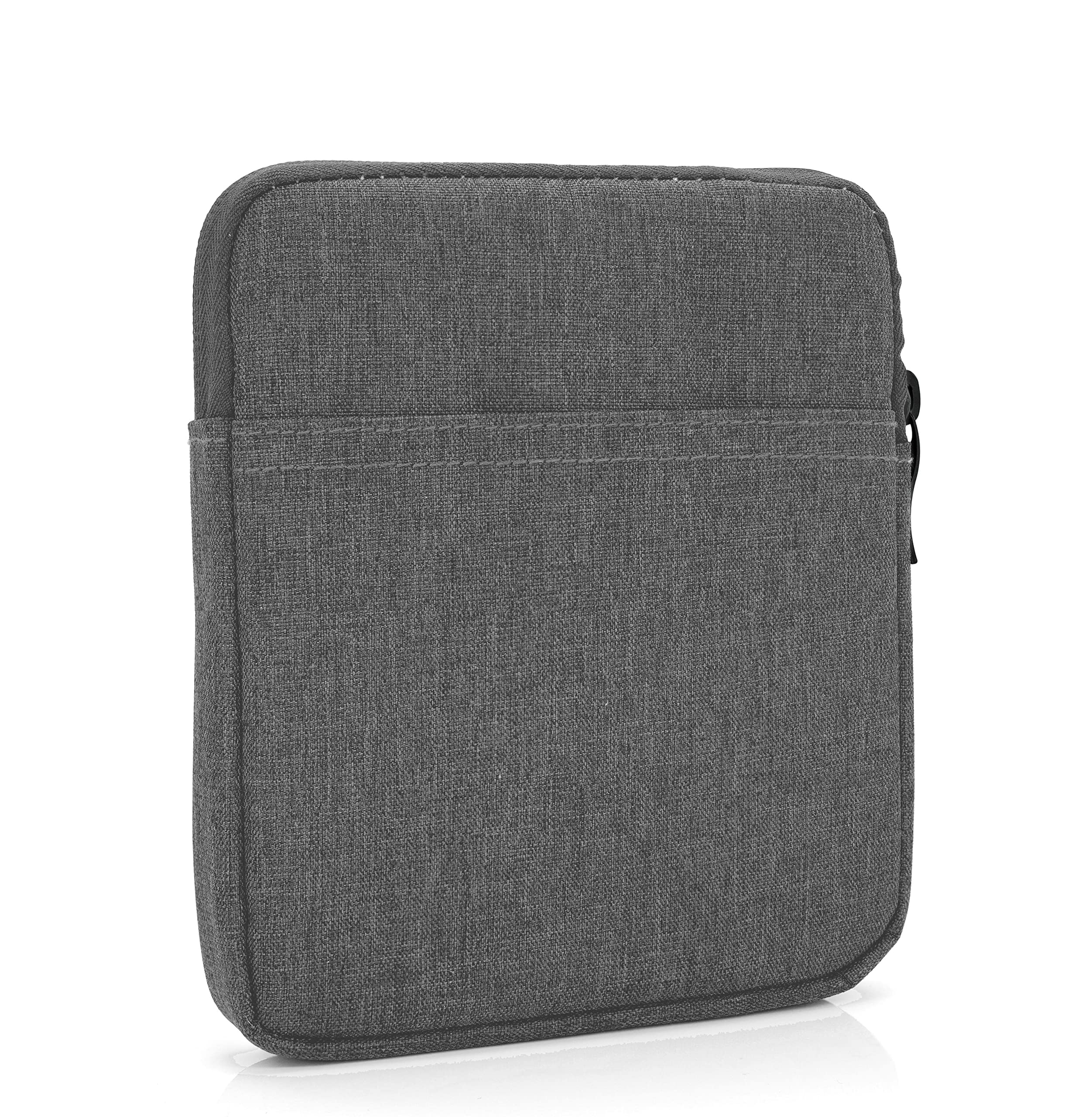 MyGadget Nylon Sleeve for Tablet up to 7 Inch - Padded Bag for 14,5 x 17 cm - e.g. Kindle Oasis 9th & 10th Generation - Travel Pouch in Dark Grey